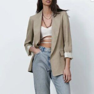 Zara Linen Blazer